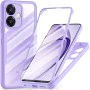 Калъф за Oppo A40 4G / A60 5G - Techsuit - ColorVerse 360 ​​Series + Screen Protector - Лилав