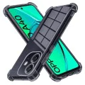 Калъф за Oppo A40 4G - Techsuit - Удароустойчив Clear Silicone - Опушено Черен