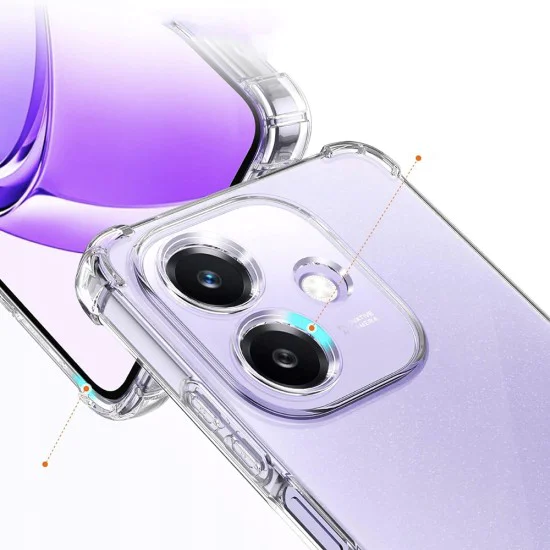 Калъф за Oppo A40 4G - Удароустойчив Clear Clear Silicone - Clear