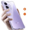 Калъф за Oppo A40 4G - Удароустойчив Clear Clear Silicone - Clear