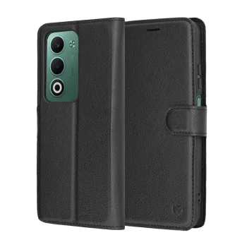 Калъф за Oppo A5 4G / A5 5G - Techsuit - Leather Folio - Черен