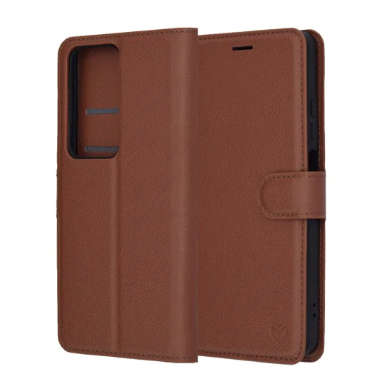 Калъф за Oppo A5 4G / A5 5G - Techsuit - Leather Folio - Кафяв