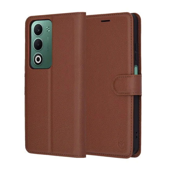 Калъф за Oppo A5 4G / A5 5G - Techsuit - Leather Folio - Кафяв