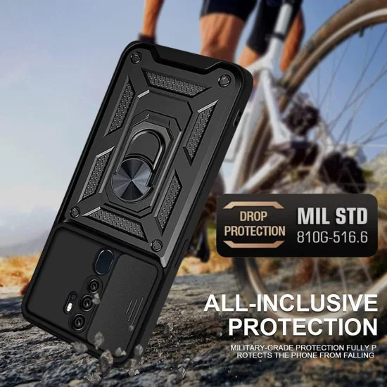 Калъф за Oppo A5 4G / A5 5G - Techsuit - серия CamShield - Черен
