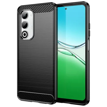 Калъф за Oppo A5 4G - Techsuit - Carbon Silicone - Черен