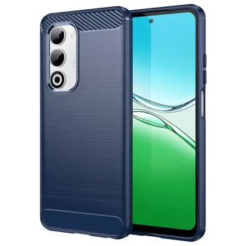 Калъф за Oppo A5 4G - Techsuit - Carbon Silicone - Син
