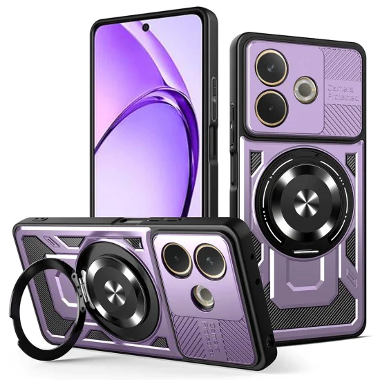 Калъф за Oppo A5 Pro 4G / A5 Pro 5G - RuggedCam - Лилав