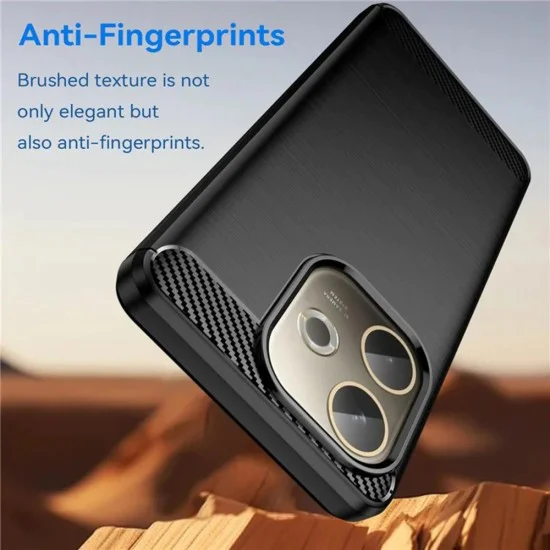 Калъф за Oppo A5 Pro 4G / A5 Pro 5G - Techsuit - Carbon Silicone - Черен