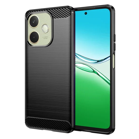 Калъф за Oppo A5 Pro 4G / A5 Pro 5G - Techsuit - Carbon Silicone - Черен