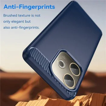 Калъф за Oppo A5 Pro 4G / A5 Pro 5G - Techsuit - Carbon Silicone - Син