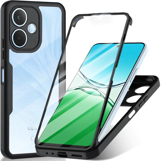Калъф за Oppo A5 Pro 4G / A5 Pro 5G - Techsuit - ColorVerse 360 ​​Series + Протектор за екран - Черен