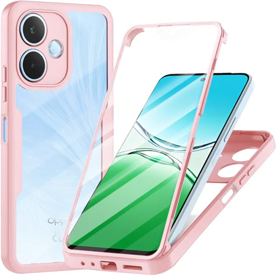 Калъф за Oppo A5 Pro 4G / A5 Pro 5G - Techsuit - ColorVerse 360 ​​Series + Протектор за екран - Розов