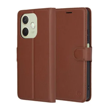 Калъф за Oppo A5 Pro 4G / A5 Pro 5G - Techsuit - Leather Folio - Кафяв