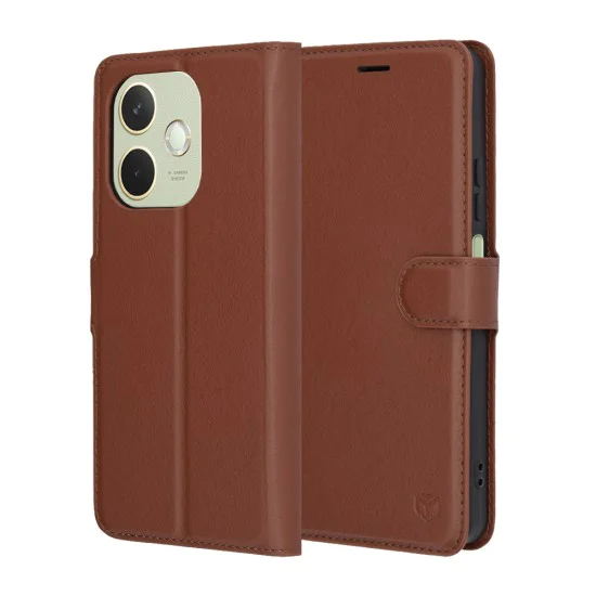Калъф за Oppo A5 Pro 4G / A5 Pro 5G - Techsuit - Leather Folio - Кафяв