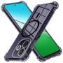 Калъф за Oppo A5 Pro 4G / A5 Pro 5G - Techsuit - Shockproof Clear Silicone MagSafe - Опушено Черен