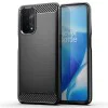 Калъф за Oppo A54 5G / A74 5G / OnePlus Nord N200 5G - Carbon Silicone - Черен
