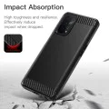 Калъф за Oppo A54 5G / A74 5G / OnePlus Nord N200 5G - Carbon Silicone - Черен