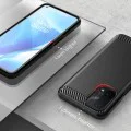 Калъф за Oppo A54 5G / A74 5G / OnePlus Nord N200 5G - Carbon Silicone - Черен