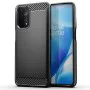 Калъф за Oppo A54 5G / A74 5G / OnePlus Nord N200 5G - Carbon Silicone - Черен