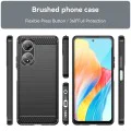 Калъф за Oppo A58 4G - Carbon Silicone - Черен