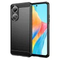 Калъф за Oppo A58 4G - Carbon Silicone - Черен