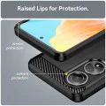 Калъф за Oppo A58 4G - Carbon Silicone - Черен
