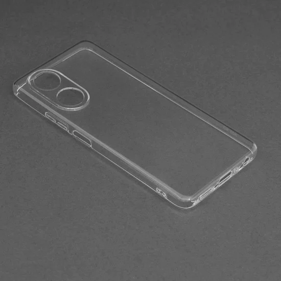 Калъф за Oppo A58 4G - Прозрачен силикон - Прозрачен