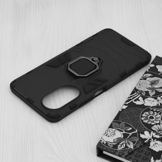 Калъф за Oppo A58 4G - Силиконов щит - Черен