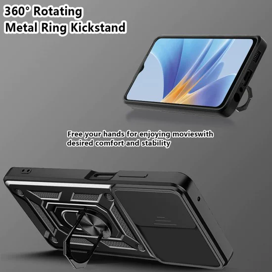 Калъф за Oppo A58 5G / A78 5G - CamShield Series - черен
