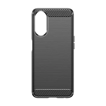 Калъф за Oppo A58 5G / A78 5G - Carbon Silicone - Черен