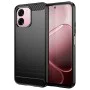 Калъф за Oppo A6 4G / A6x 4G / 5G / A6k 4G - Carbon Silicone - Techsuit - Черен