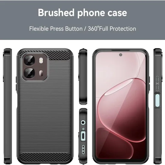 Калъф за Oppo A6 4G / A6x 4G / 5G / A6k 4G - Carbon Silicone - Techsuit - Син
