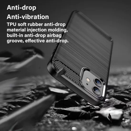 Калъф за Oppo A6 4G / A6x 4G / 5G / A6k 4G - Carbon Silicone - Techsuit - Син