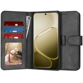 Калъф за Oppo A6 4G / A6x 4G / 5G / A6k 4G - Diary Book - Techsuit - Черен