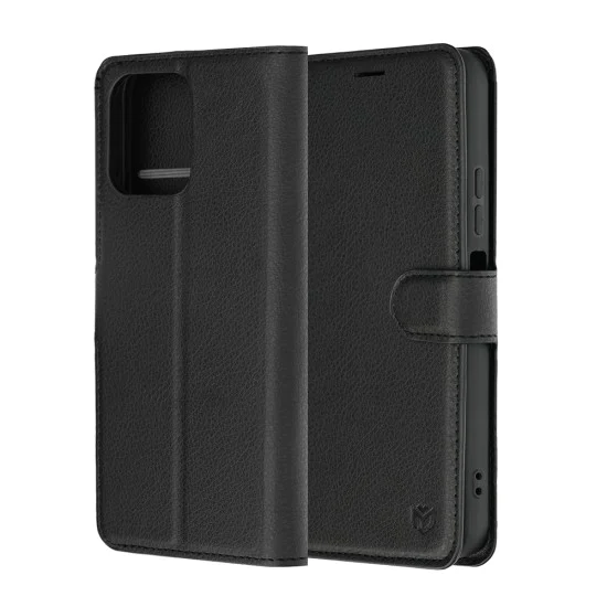 Калъф за Oppo A6 4G / A6x 4G / 5G / A6k 4G - Leather Folio - Techsuit - Черен