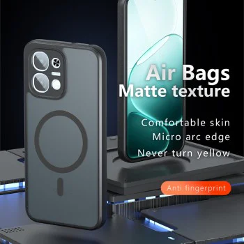 Калъф за Oppo A6 4G - PureFrost MagSafe - Techsuit - Черен (Frosted Black)