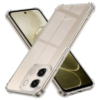 Калъф за Oppo A6 4G - Shockproof Clear Silicone - Techsuit - Прозрачен