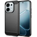 Калъф – Oppo A6 Pro 4G / 5G – Techsuit Carbon Silicone – Черен