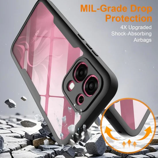 Калъф за Oppo A6 Pro 4G / 5G - Techsuit ColorVerse 360 Series + Протектор - Черен