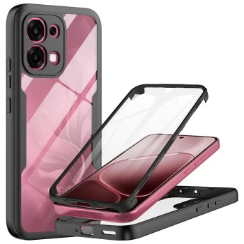 Калъф за Oppo A6 Pro 4G / 5G - Techsuit ColorVerse 360 Series + Протектор - Черен