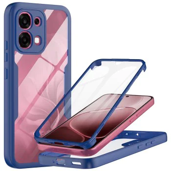 Калъф за Oppo A6 Pro 4G / 5G - Techsuit ColorVerse 360 Series + Протектор - Син