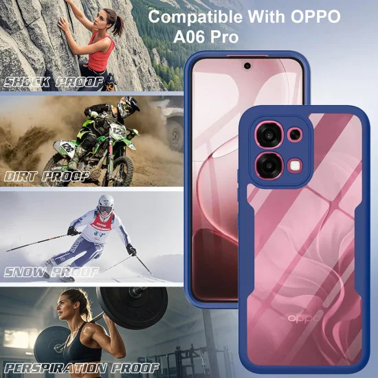 Калъф за Oppo A6 Pro 4G / 5G - Techsuit ColorVerse 360 Series + Протектор - Син