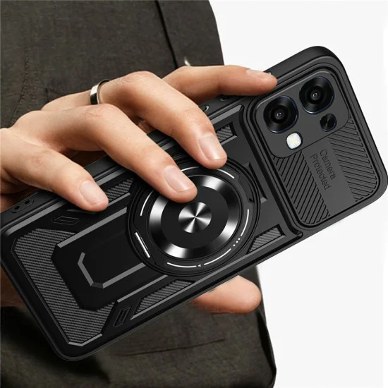 Калъф за Oppo A6 Pro 4G / 5G - Techsuit RuggedCam - Черен