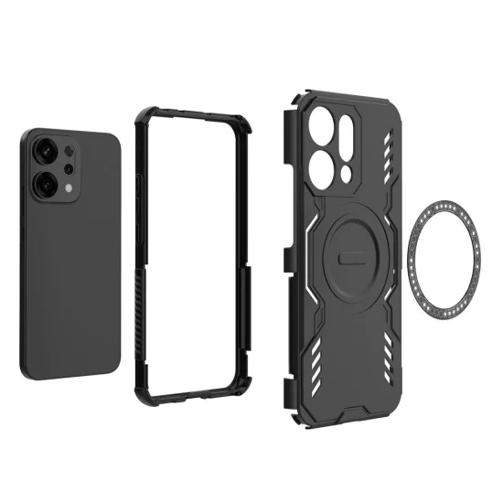 Калъф за Oppo A6 Pro 4G / A6 Pro 5G - ArmorMag Case - Techsuit - Черен