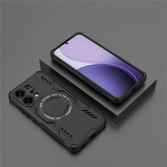 Калъф за Oppo A6 Pro 4G / A6 Pro 5G - ArmorMag Case - Techsuit - Черен