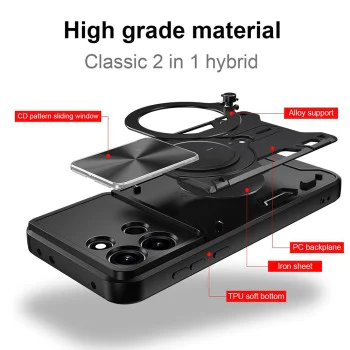 Калъф за Oppo A6 Pro 4G / A6 Pro 5G - CamGuard Pro - Techsuit - Червен