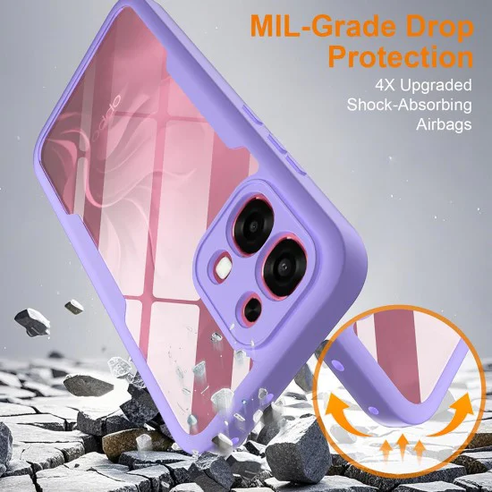 Калъф за Oppo A6 Pro 4G / A6 Pro 5G - ColorVerse 360 Series + протектор - Techsuit - Лилав