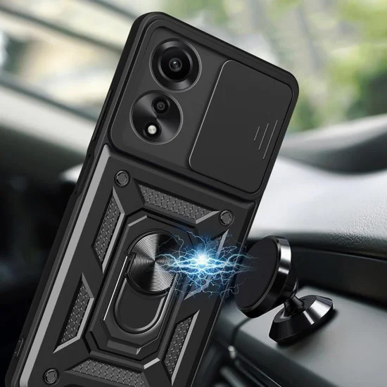 Калъф за Oppo A60 4G - CamShield Series - черен