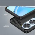 Калъф за Oppo A60 4G - Carbon Silicone - Черен