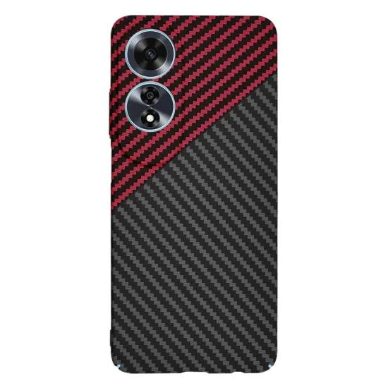 Калъф за Oppo A60 4G - Carbonite FiberShell - Red Vortex